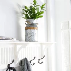 New 🔔 9" Gray Decorative Farmhouse Milk Can by Ivory and Iris 💯 -Cheap Ivory and Iris Store D365523S 6