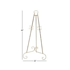 New 🤩 46'' Gold Iron Traditional Easel by Ivory and Iris 🧨 -Cheap Ivory and Iris Store D365526S 5