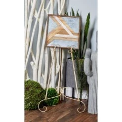 New 🤩 46'' Gold Iron Traditional Easel by Ivory and Iris 🧨 -Cheap Ivory and Iris Store D365526S 6