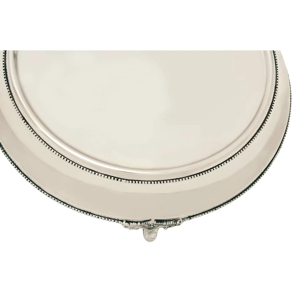 Best Sale 𧨠18" Traditional Round Silver Stainless Steel Beaded Cake Stand by Ivory and Iris π 2 Best Sale 𧨠18" Traditional Round Silver Stainless Steel Beaded Cake Stand by Ivory and Iris π - Image 2