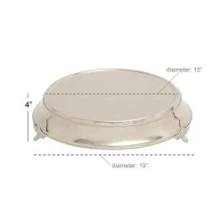 Best Sale 𧨠18" Traditional Round Silver Stainless Steel Beaded Cake Stand by Ivory and Iris π 6 Best Sale 𧨠18" Traditional Round Silver Stainless Steel Beaded Cake Stand by Ivory and Iris π -Cheap Ivory and Iris Store D365529S 3