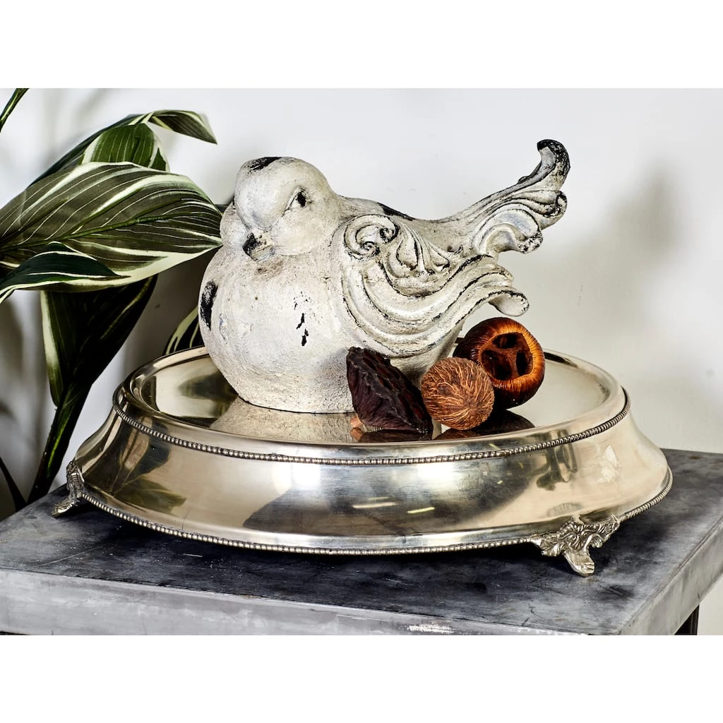 Best Sale 𧨠18" Traditional Round Silver Stainless Steel Beaded Cake Stand by Ivory and Iris π 4 Best Sale 𧨠18" Traditional Round Silver Stainless Steel Beaded Cake Stand by Ivory and Iris π - Image 4