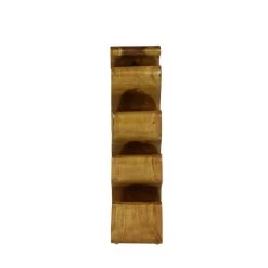 Flash Sale 🛒 28" Brown Wood Rustic Wine Holder Rack by Ivory and Iris ✨ -Cheap Ivory and Iris Store D365532S 3