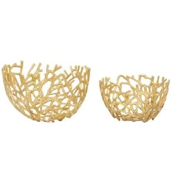 Wholesale β€οΈ Aluminum Coastal Decorative Bowl Set by Ivory and Iris π₯