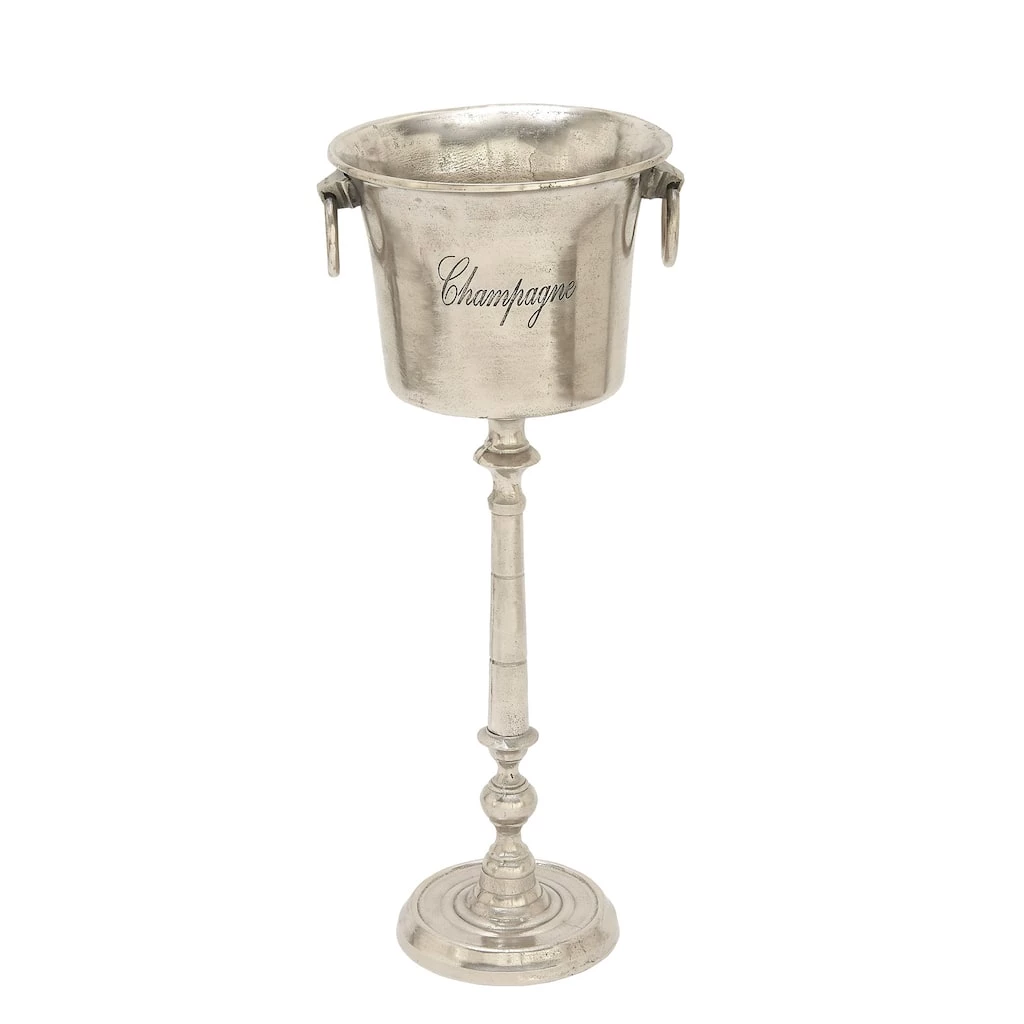 Discount π 35" Silver Metal Champagne Bottle Holder Bucket by Ivory and Iris π 1 Discount π 35" Silver Metal Champagne Bottle Holder Bucket by Ivory and Iris π