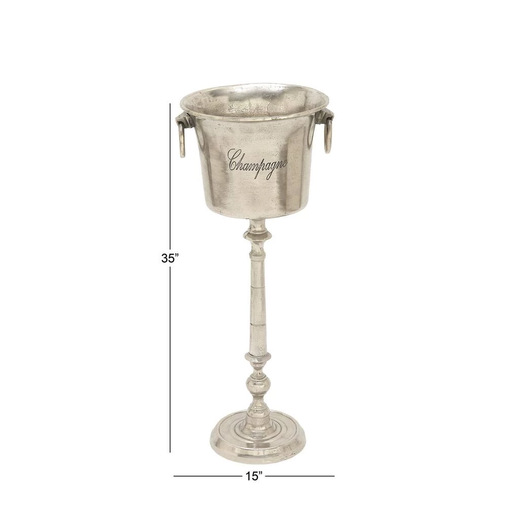 Discount π 35" Silver Metal Champagne Bottle Holder Bucket by Ivory and Iris π 6 Discount π 35" Silver Metal Champagne Bottle Holder Bucket by Ivory and Iris π - Image 6