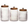 Discount 🛒 Clear Glass Farmhouse Decorative Jars, 3ct. by Ivory and Iris ✨