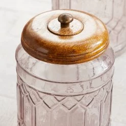 Discount 🛒 Clear Glass Farmhouse Decorative Jars, 3ct. by Ivory and Iris ✨ -Cheap Ivory and Iris Store D365554S 3