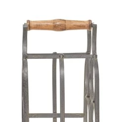 Budget 👏 16" Black Metal Rustic Wine Holder by Ivory and Iris ❤️ -Cheap Ivory and Iris Store D365562S 7