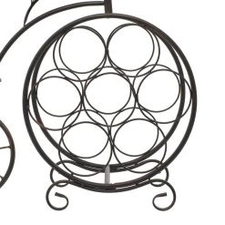 Budget ✔️ 21" Rustic Brass Bicycle Wine Holder Rack by Ivory and Iris 🤩 -Cheap Ivory and Iris Store D365565S 6