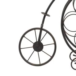Budget ✔️ 21" Rustic Brass Bicycle Wine Holder Rack by Ivory and Iris 🤩 -Cheap Ivory and Iris Store D365565S 7