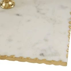 Best reviews of 🤩 24" Gold Marble & Aluminum 3-Tier Tray Stand by Ivory and Iris 🎁 -Cheap Ivory and Iris Store D365567S 4