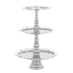 Brand new 🤩 24" Silver Aluminum 3-Tier Tray Stand by Ivory and Iris 😉