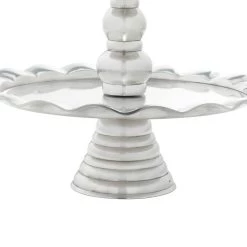 Brand new 🤩 24" Silver Aluminum 3-Tier Tray Stand by Ivory and Iris 😉 -Cheap Ivory and Iris Store D365573S 4