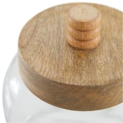 Coupon ❤️ Clear Glass Farmhouse Canisters Set by Ivory and Iris 😍 -Cheap Ivory and Iris Store D365576S 3