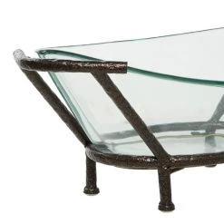 Best reviews of ⌛ Copper Glass & Metal Modern Serving Bowl by Ivory and Iris ⭐ -Cheap Ivory and Iris Store D365587S 4