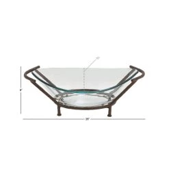 Best reviews of ⌛ Copper Glass & Metal Modern Serving Bowl by Ivory and Iris ⭐ -Cheap Ivory and Iris Store D365587S 6