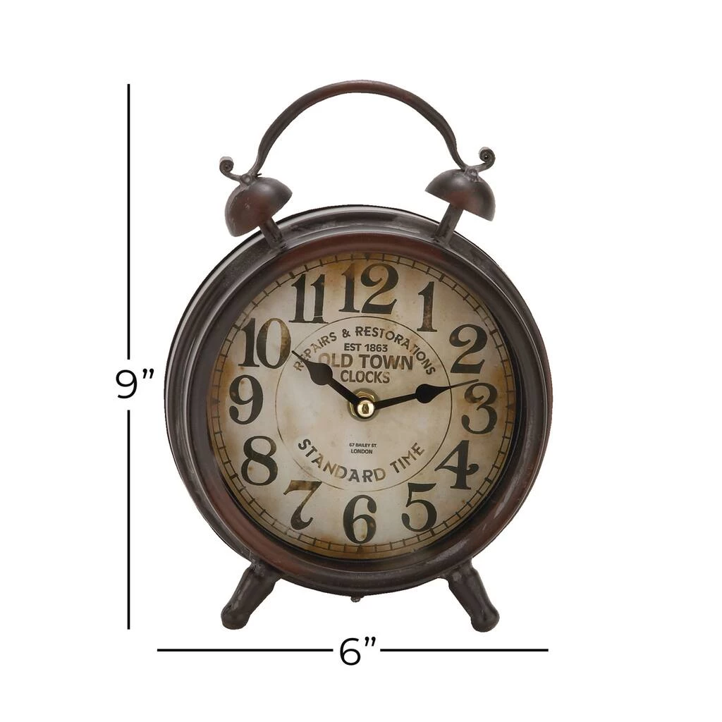 New β¨ 9" Brown Metal Vintage Clock by Ivory and Iris π 7 New β¨ 9" Brown Metal Vintage Clock by Ivory and Iris π - Image 7