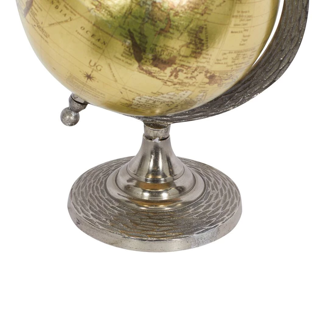 Brand new ⭐ 10" Brown Aluminum Traditional Globe by Ivory and Iris ✨ 4 Brand new ⭐ 10" Brown Aluminum Traditional Globe by Ivory and Iris ✨ - Image 4