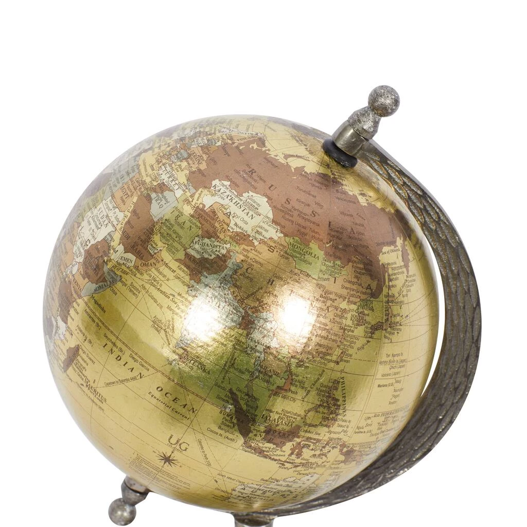 Brand new ⭐ 10" Brown Aluminum Traditional Globe by Ivory and Iris ✨ 5 Brand new ⭐ 10" Brown Aluminum Traditional Globe by Ivory and Iris ✨ - Image 5