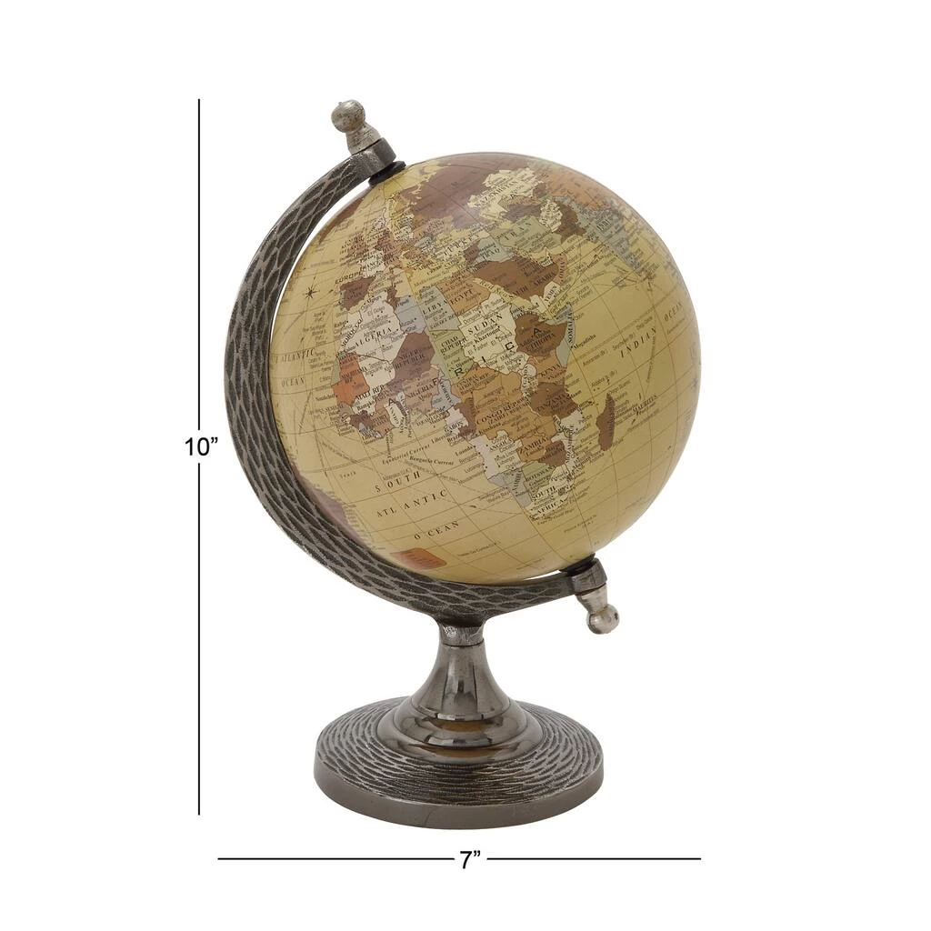 Brand new ⭐ 10" Brown Aluminum Traditional Globe by Ivory and Iris ✨ 6 Brand new ⭐ 10" Brown Aluminum Traditional Globe by Ivory and Iris ✨ - Image 6