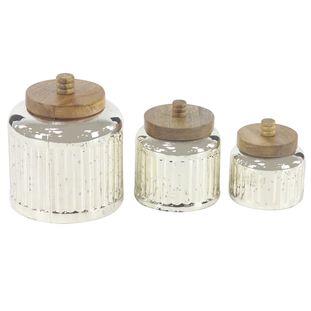 Coupon π Silver Glass Farmhouse Decorative Jar Set by Ivory and Iris π₯° 1 Coupon π Silver Glass Farmhouse Decorative Jar Set by Ivory and Iris π₯°