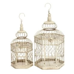 Top 10 🥰 Cream Metal Vintage Birdcage Set by Ivory and Iris 🧨