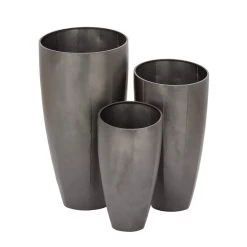Budget π Gray Metal Contemporary Planter Set by Ivory and Iris π