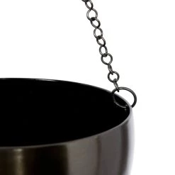 Deals ✔️ Black Metal Glam Hanging Planter Set by Ivory and Iris 👍 -Cheap Ivory and Iris Store D365609S 4