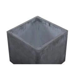 Outlet 🔥 Dark Gray Contemporary Planter Set by Ivory and Iris ❤️ -Cheap Ivory and Iris Store D365614S 5