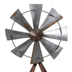 New 😀 Brown Metal Windmill Planter by Ivory and Iris 👍 -Cheap Ivory and Iris Store D365624S 5