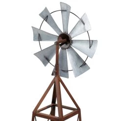 New 😀 Brown Metal Windmill Planter by Ivory and Iris 👍 -Cheap Ivory and Iris Store D365624S 6