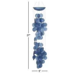 Brand new π Blue Capiz Coastal Windchime by Ivory and Iris π 10 Brand new π Blue Capiz Coastal Windchime by Ivory and Iris π -Cheap Ivory and Iris Store D365630S 5
