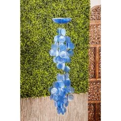 Brand new π Blue Capiz Coastal Windchime by Ivory and Iris π 11 Brand new π Blue Capiz Coastal Windchime by Ivory and Iris π -Cheap Ivory and Iris Store D365630S 6