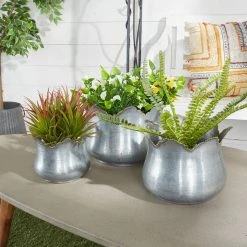 Outlet 🔥 Gray Metal Farmhouse Planter Set by Ivory and Iris 🛒 -Cheap Ivory and Iris Store D365632S 10