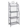 Best deal ✔️ 64" Black 4-Tier Iron Traditional Baker's Rack by Ivory and Iris 🛒
