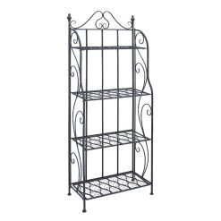 Best deal βοΈ 64" Black 4-Tier Iron Traditional Baker's Rack by Ivory and Iris π