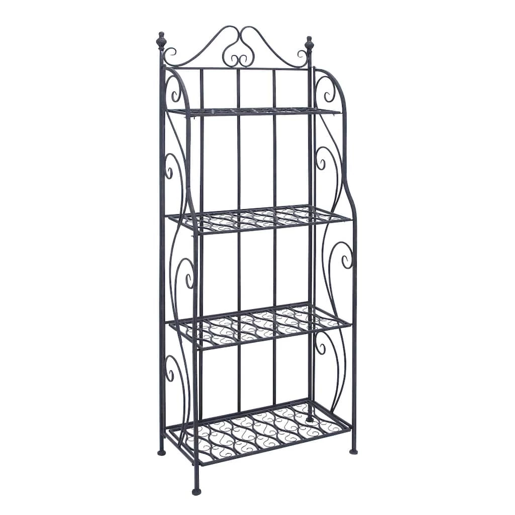 Best deal βοΈ 64" Black 4-Tier Iron Traditional Baker's Rack by Ivory and Iris π 1 Best deal βοΈ 64" Black 4-Tier Iron Traditional Baker's Rack by Ivory and Iris π