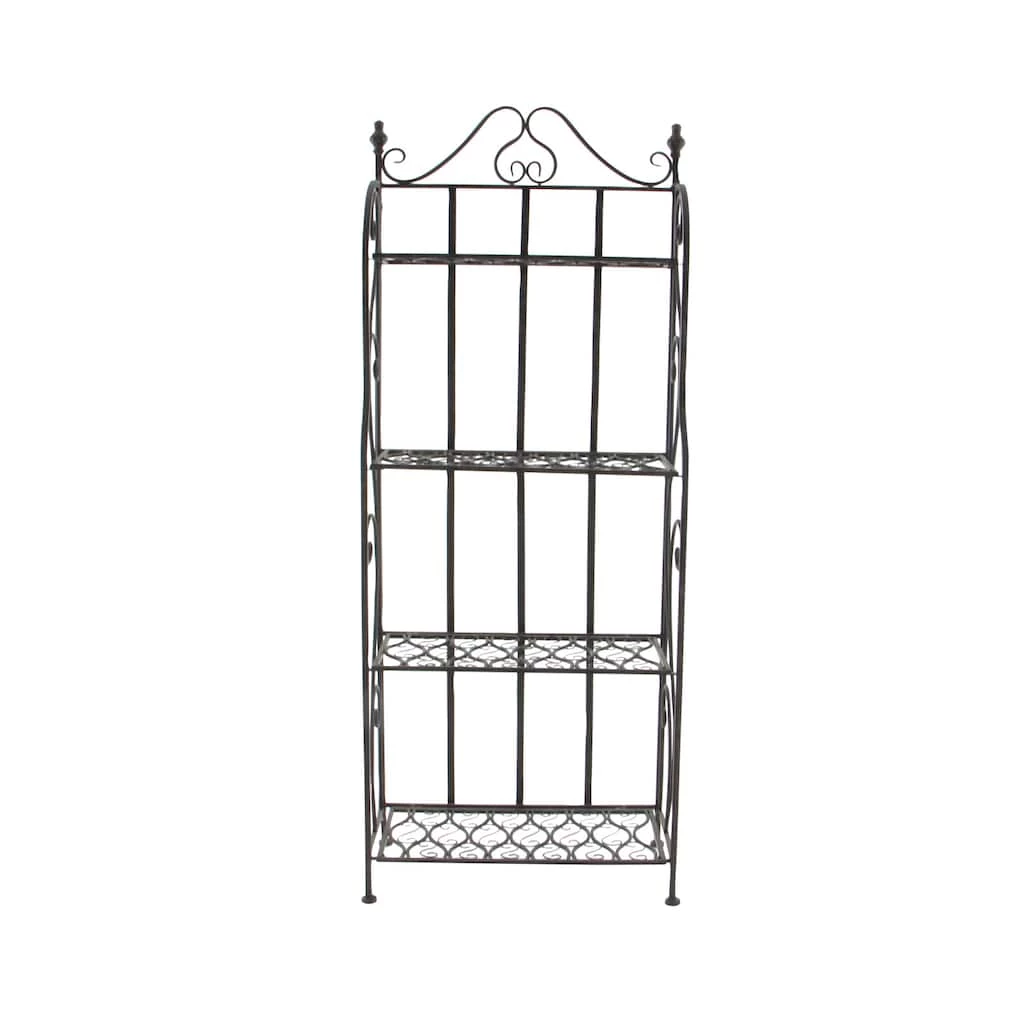 Best deal βοΈ 64" Black 4-Tier Iron Traditional Baker's Rack by Ivory and Iris π 2 Best deal βοΈ 64" Black 4-Tier Iron Traditional Baker's Rack by Ivory and Iris π - Image 2