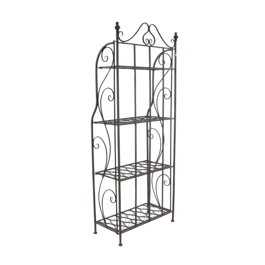 Best deal βοΈ 64" Black 4-Tier Iron Traditional Baker's Rack by Ivory and Iris π 3 Best deal βοΈ 64" Black 4-Tier Iron Traditional Baker's Rack by Ivory and Iris π - Image 3