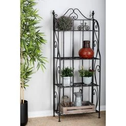 Best deal βοΈ 64" Black 4-Tier Iron Traditional Baker's Rack by Ivory and Iris π 15 Best deal βοΈ 64" Black 4-Tier Iron Traditional Baker's Rack by Ivory and Iris π -Cheap Ivory and Iris Store D365646S 9