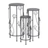Best Sale 🔥 Black Metal Traditional Plantstand Set by Ivory and Iris 🔔