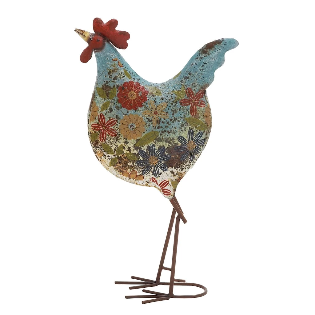 Best Pirce π€© 17" Iron Eclectic Rooster Garden Sculpture by Ivory and Iris π 1 Best Pirce π€© 17" Iron Eclectic Rooster Garden Sculpture by Ivory and Iris π