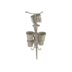 Top 10 💯 Silver Metal Vintage Plantstand, 36" x 26" by Ivory and Iris 🌟 -Cheap Ivory and Iris Store D365659S 4