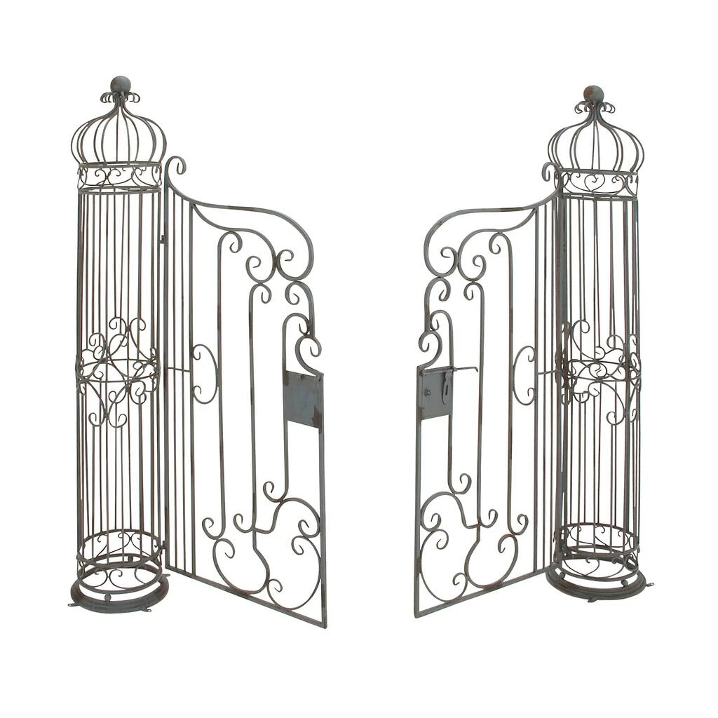Outlet π 5.5ft. Brown Traditional Iron Gated Garden Arbor by Ivory and Iris β€οΈ 2 Outlet π 5.5ft. Brown Traditional Iron Gated Garden Arbor by Ivory and Iris β€οΈ - Image 2