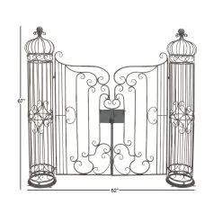 Outlet π 5.5ft. Brown Traditional Iron Gated Garden Arbor by Ivory and Iris β€οΈ 8 Outlet π 5.5ft. Brown Traditional Iron Gated Garden Arbor by Ivory and Iris β€οΈ -Cheap Ivory and Iris Store D365666S 5