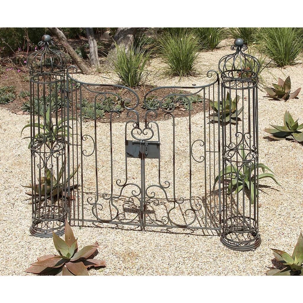 Outlet π 5.5ft. Brown Traditional Iron Gated Garden Arbor by Ivory and Iris β€οΈ 5 Outlet π 5.5ft. Brown Traditional Iron Gated Garden Arbor by Ivory and Iris β€οΈ - Image 5