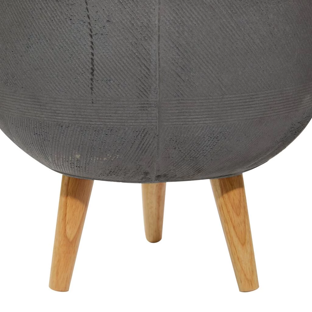 Coupon π Dark Gray Round Polystone Contemporary Planter Set by Ivory and Iris π 4 Coupon π Dark Gray Round Polystone Contemporary Planter Set by Ivory and Iris π - Image 4