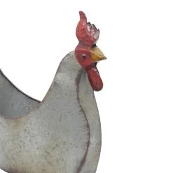 Flash Sale 🥰 16" Gray Metal Farmhouse Chicken Planter by Ivory and Iris ✨ 12 Flash Sale 🥰 16" Gray Metal Farmhouse Chicken Planter by Ivory and Iris ✨ -Cheap Ivory and Iris Store D365682S 5