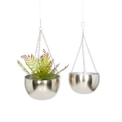 Coupon β Silver Metal Glam Planter Set, 5" & 6" by Ivory and Iris β€οΈ